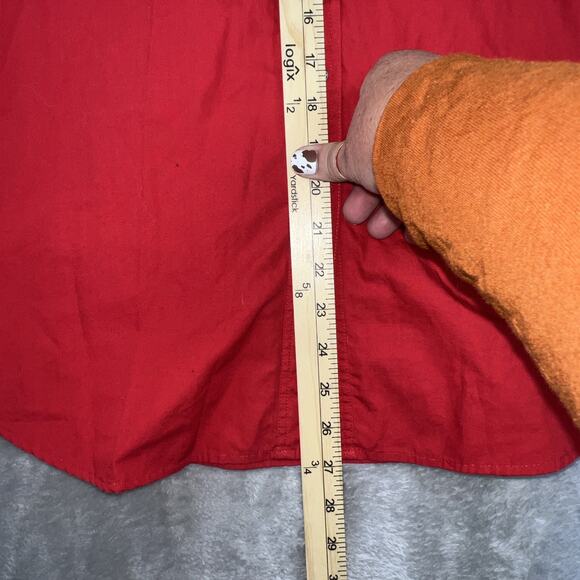 Westbound Red Embroidered Bead Embellished Native American Shirt Women Sz L - Picture 8 of 13